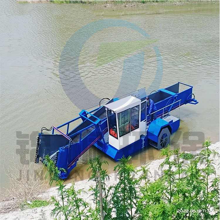 全自動(dòng)水草收割船